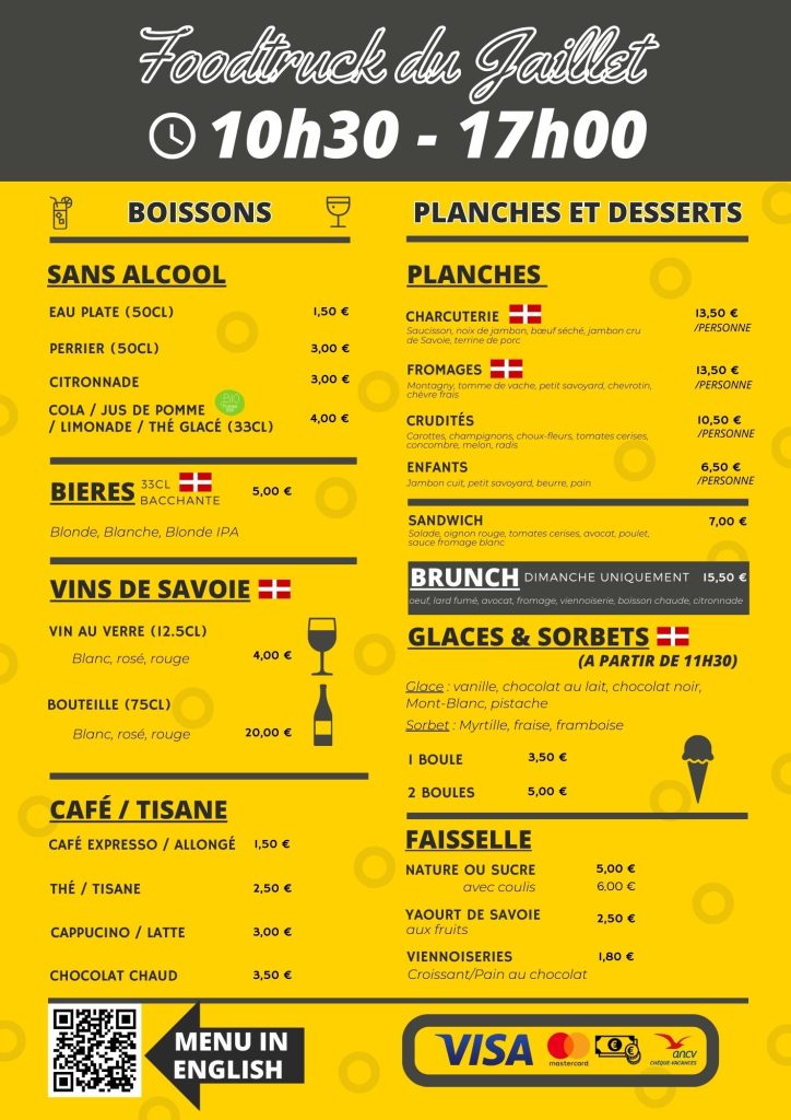 menu foodtruck 2024 jaillet