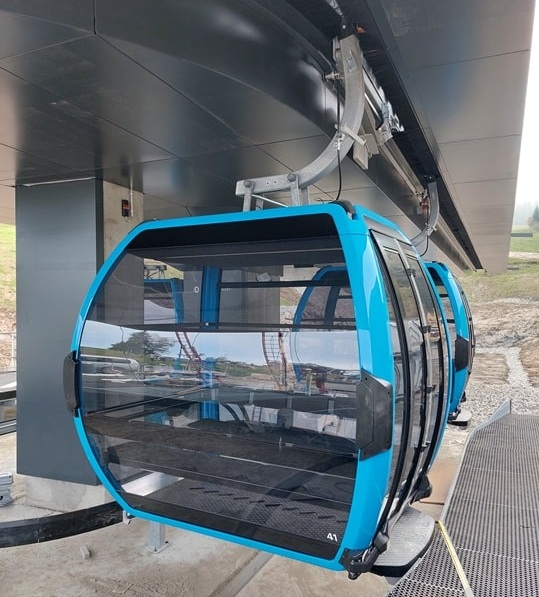 nouvelle télécabine de Beauregard Combloux